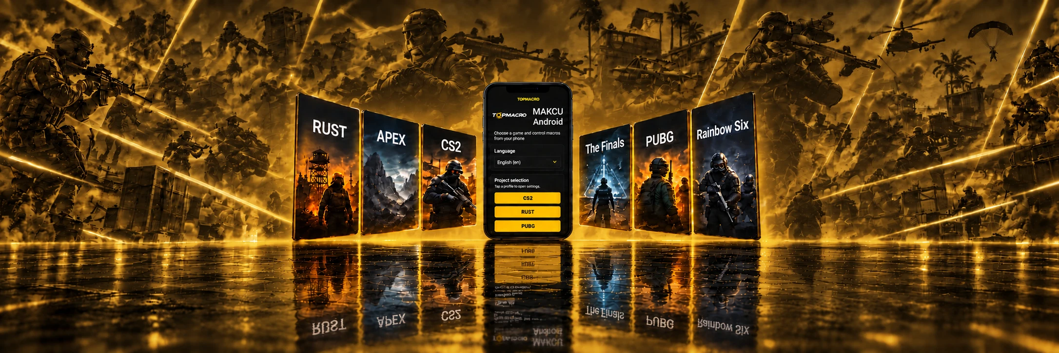 Приложение TopMacro Makcu для Android с профилями популярных игр
