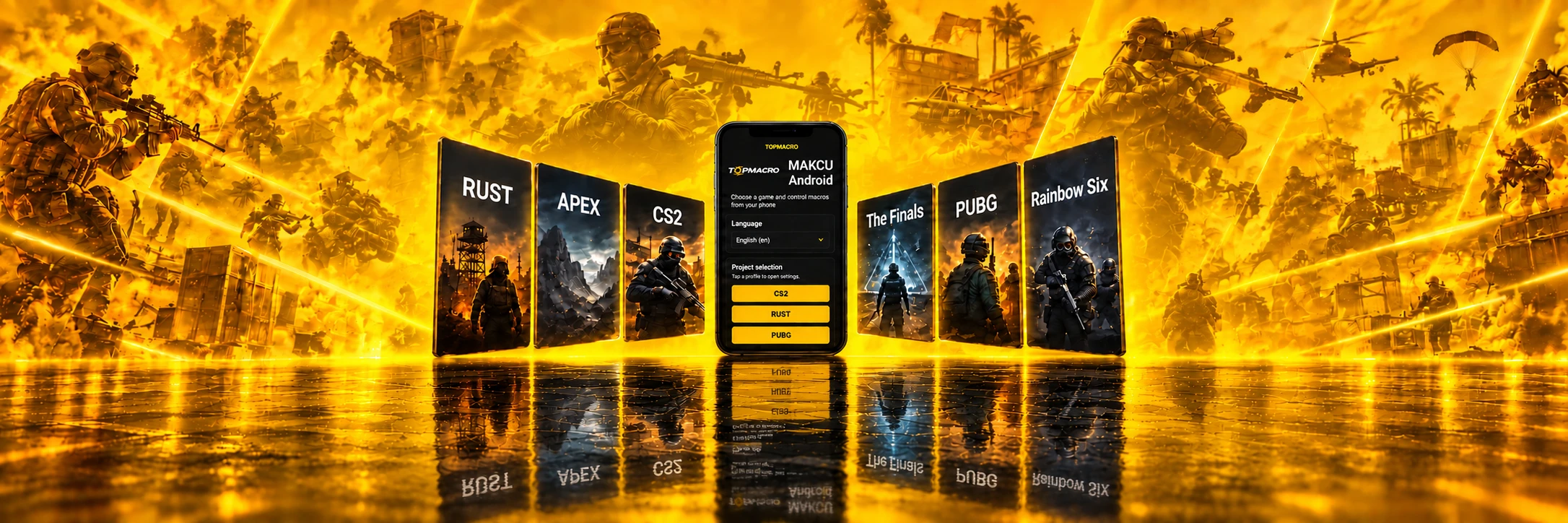 Приложение TopMacro Makcu для Android с профилями популярных игр