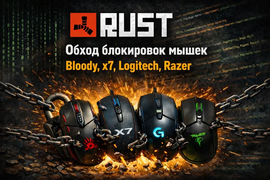 Rust:Bloody、X7、Logitech、Razer のマウス制限を回避