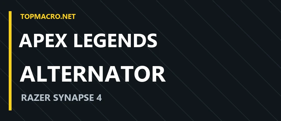 APEX — ALTERNATOR · Razer Synapse 4